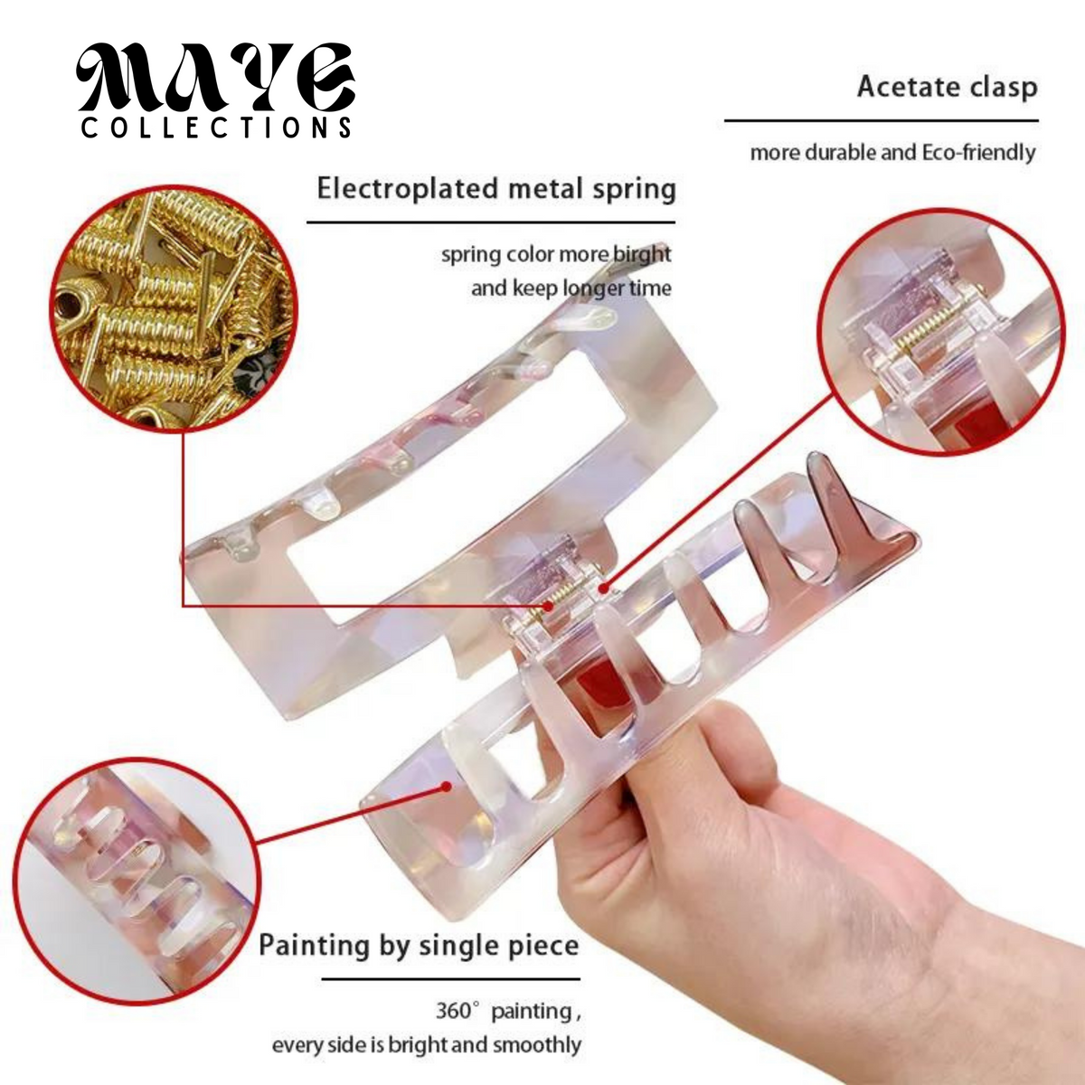 Maye Hair Claw in Sunny