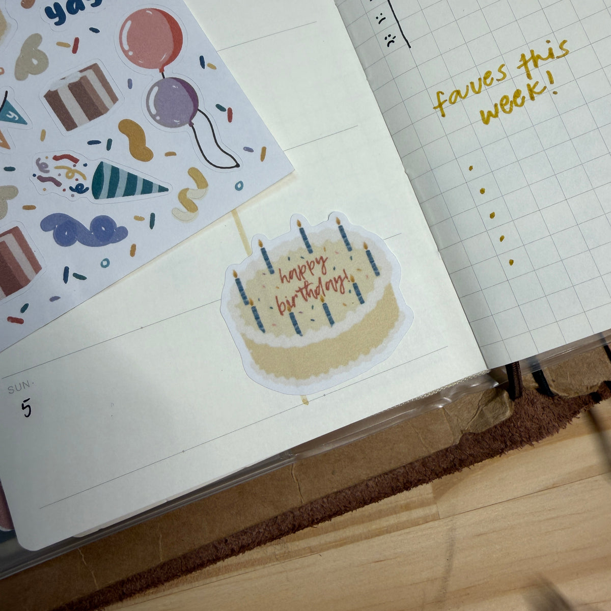 Happy Birthday Sticker Sheet