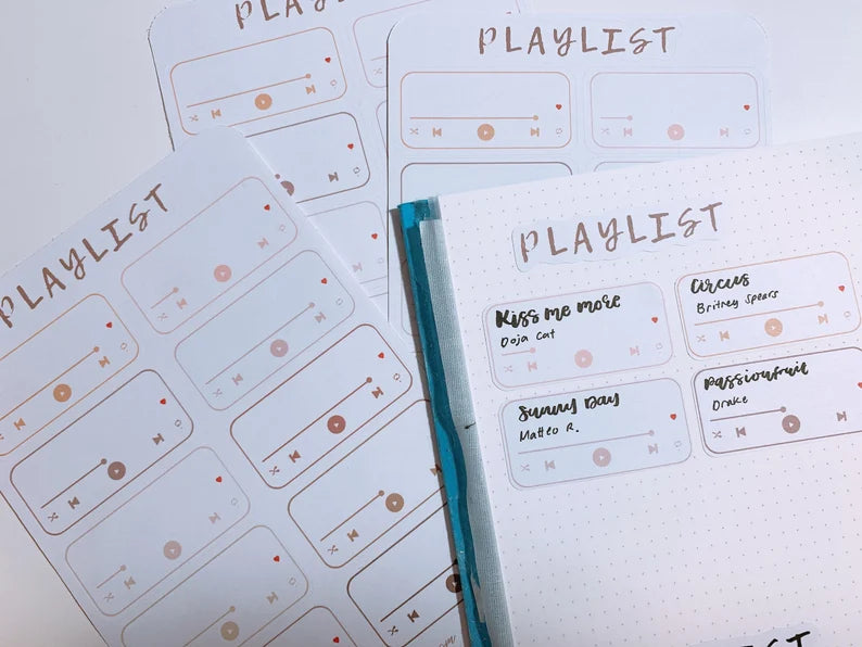 Playlist Sticker Sheet - NEUTRALS
