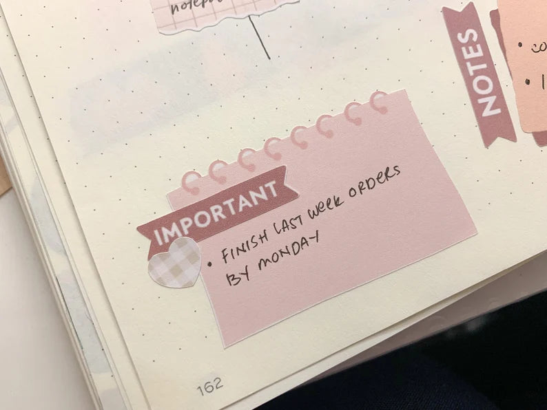 Sticky Notes Sticker Sheet - NEUTRALS
