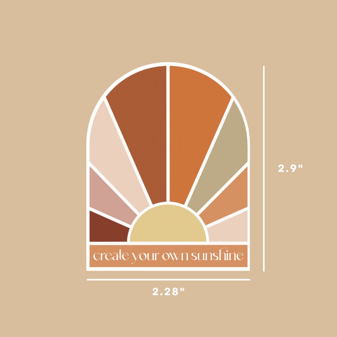 Create Your Own Sunshine Vinyl Sticker