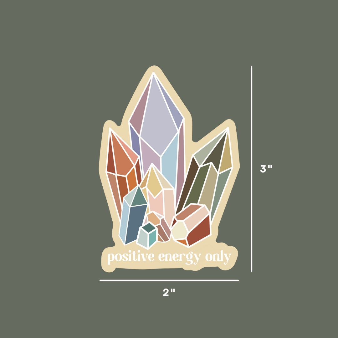 Crystal Positive Energy Only Vinyl Sticker