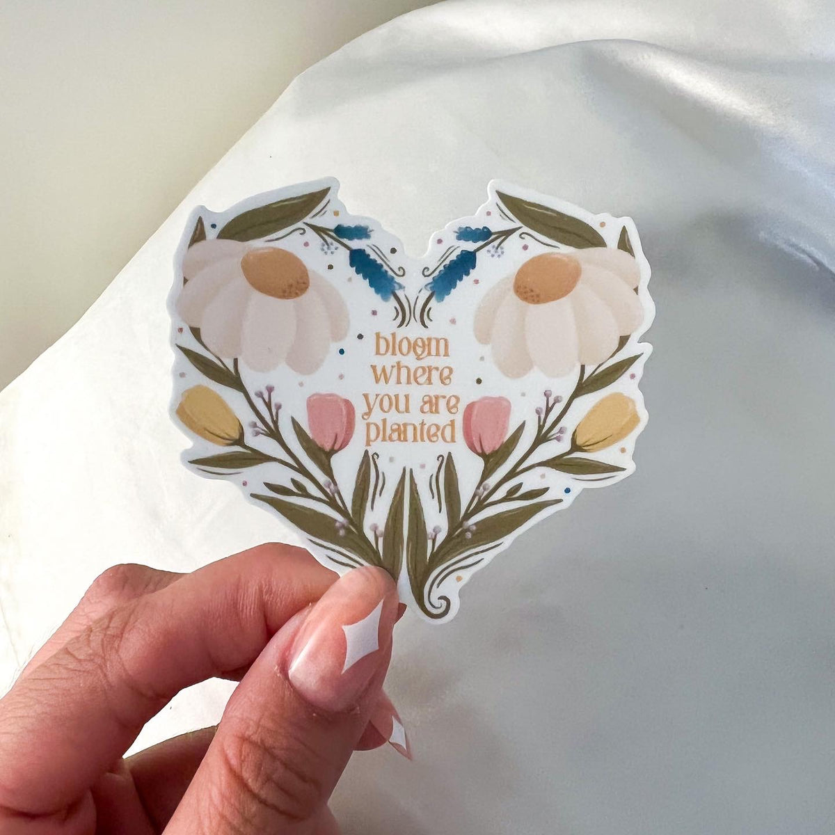 Bloom Where You Are Planted Vinyl Sticker