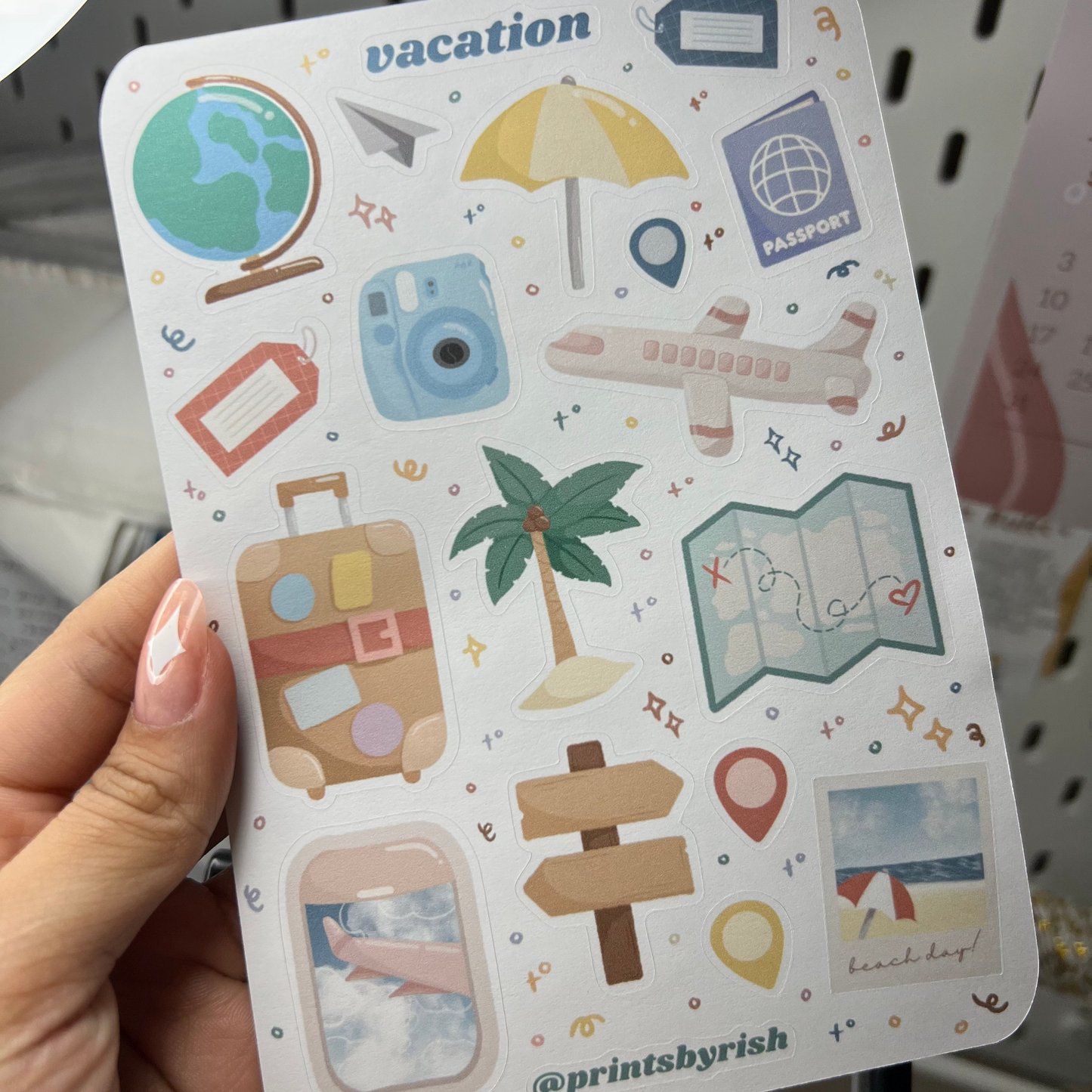 Vacation Sticker Sheet