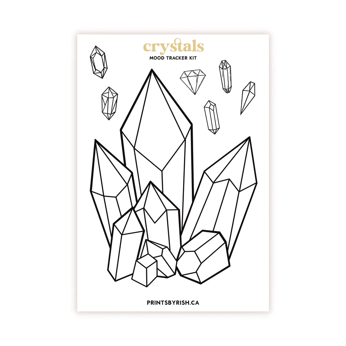 Crystals Mood Tracker Kit Sticker Sheet