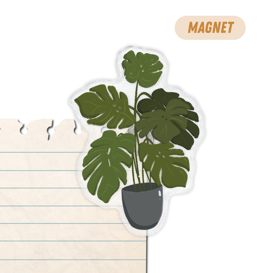 Monsterrra Plant Fridge Magnet