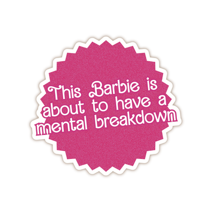 This Barbie Vinyl Sticker