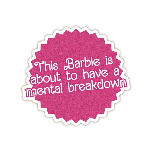 This Barbie Vinyl Sticker