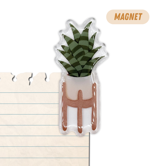 Snake Plant Fridge Magnet