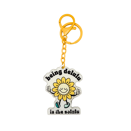 Delulu is the Solulu Keychain