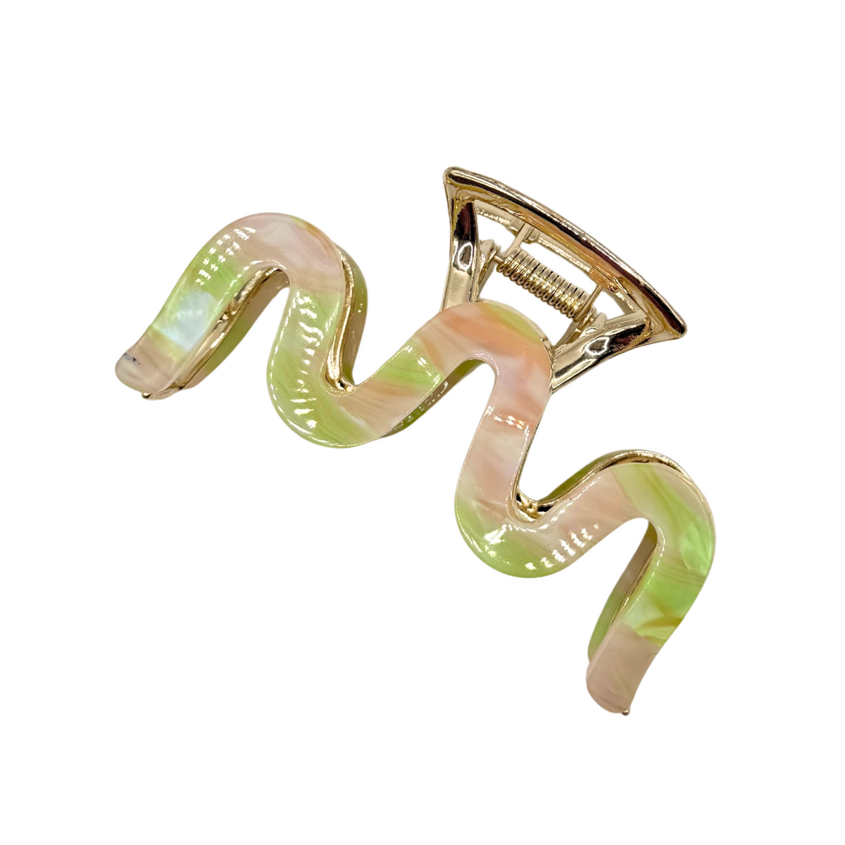 River Hair Claw in Citron