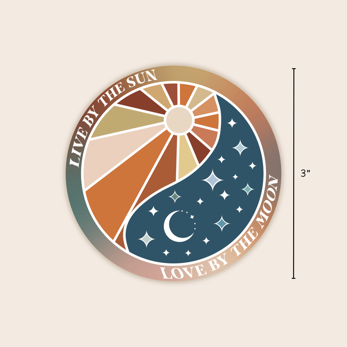 Live by the Sun, Love by the Moon Vinyl Sticker