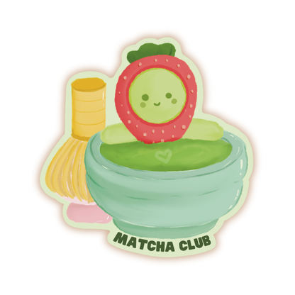 Matcha Club Vinyl Sticker