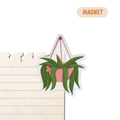 Hanging Plant Fridge Magnet