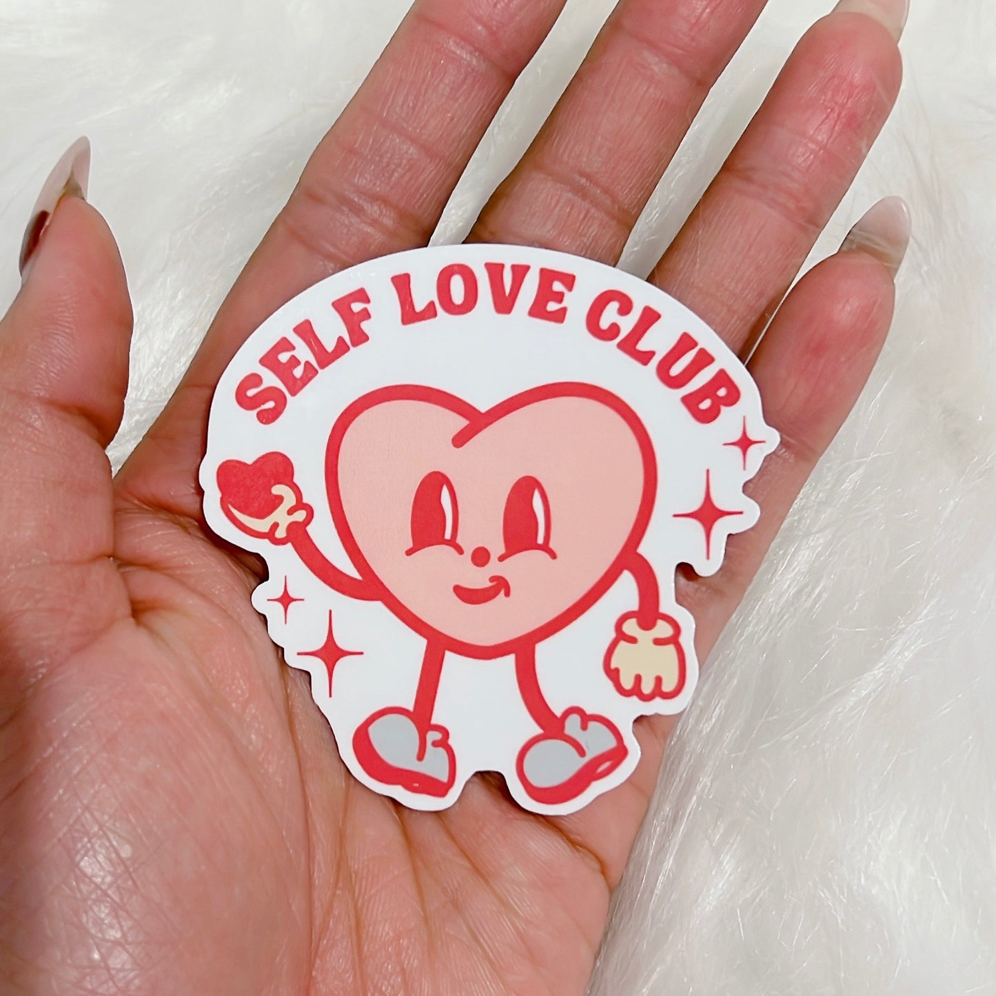 Self Love Club Die Cut Sticker