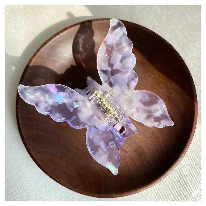 Mini Butterfly Hair Claw in Lilac