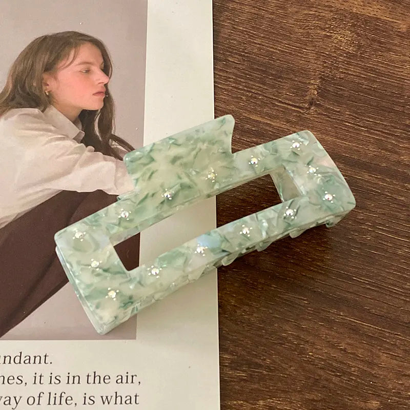 Maye Hair Claw in Jade