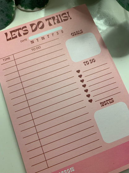 YOU GOT THIS Daily Planner Notepad