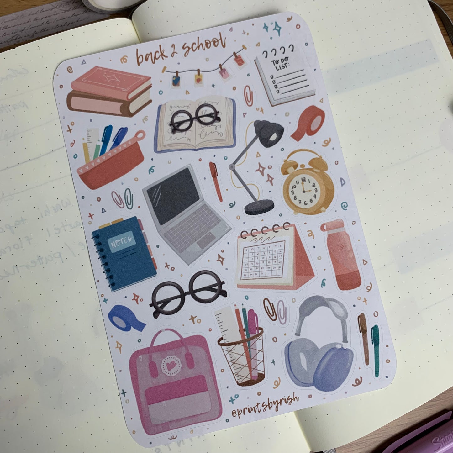 Back 2 School Sticker Sheet