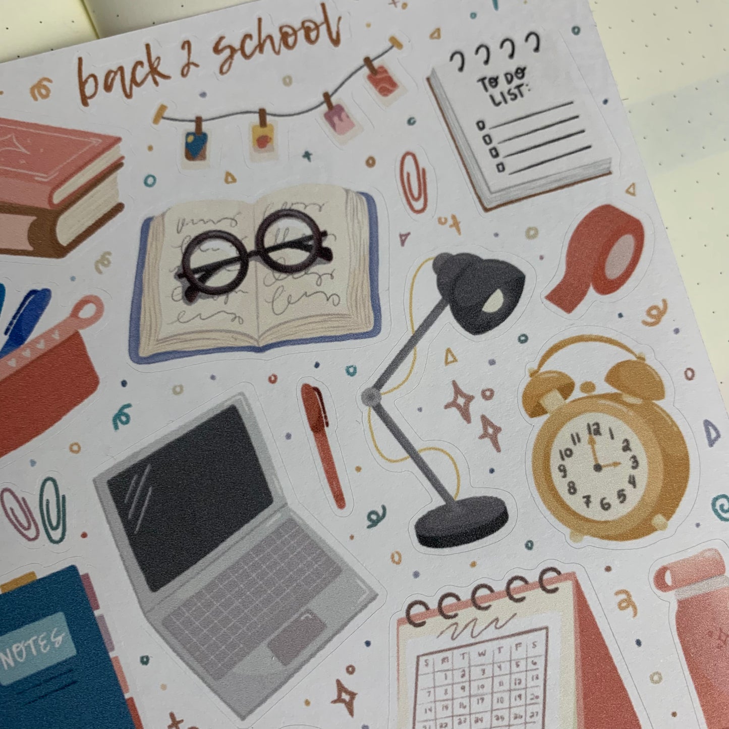 Back 2 School Sticker Sheet