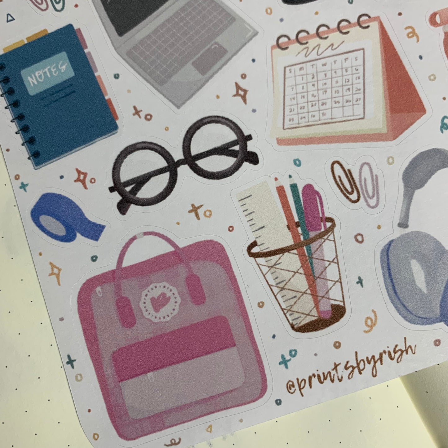 Back 2 School Sticker Sheet