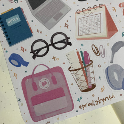 Back 2 School Sticker Sheet