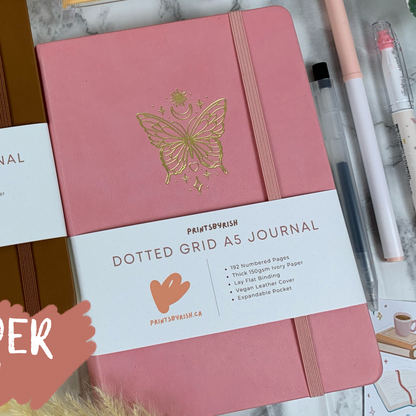 Dotted Grid A5 Journal - Pink