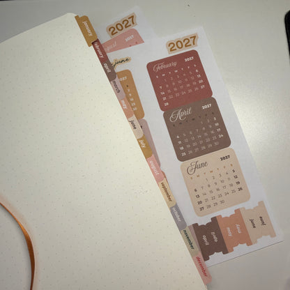 2026 Mini Full Calendar Stickers