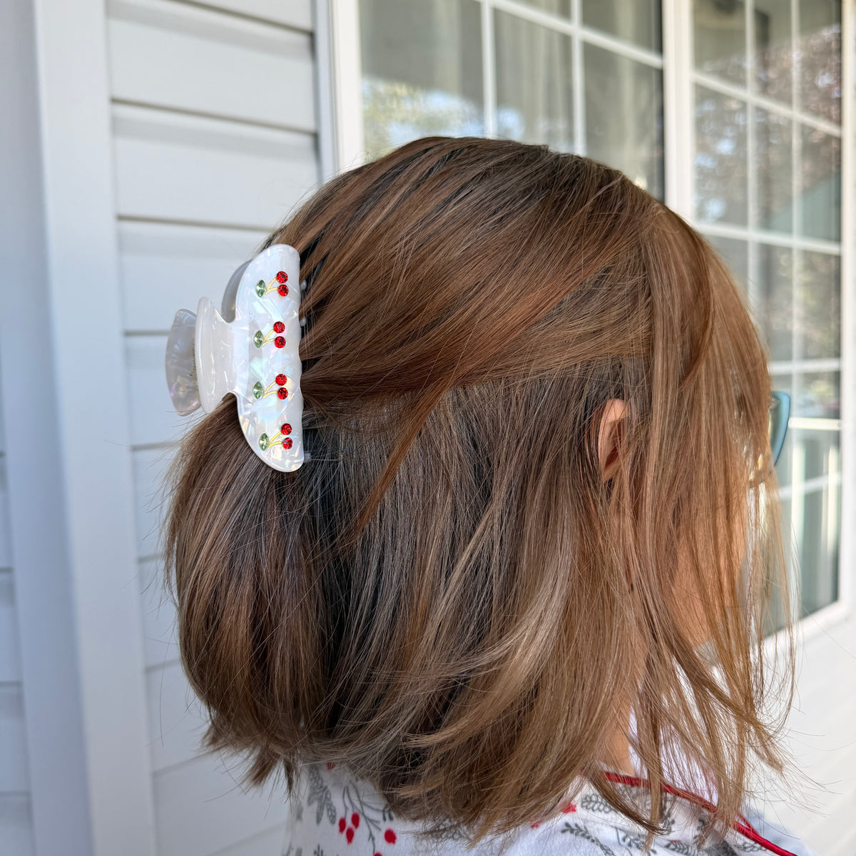 Cherry Small Hair Claw in Iris