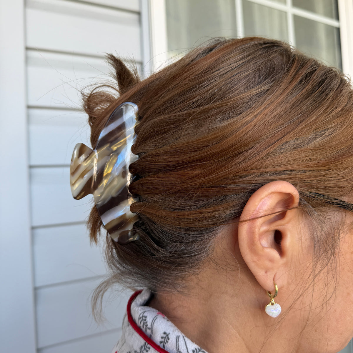 Celeste Hair Claw in Coffee