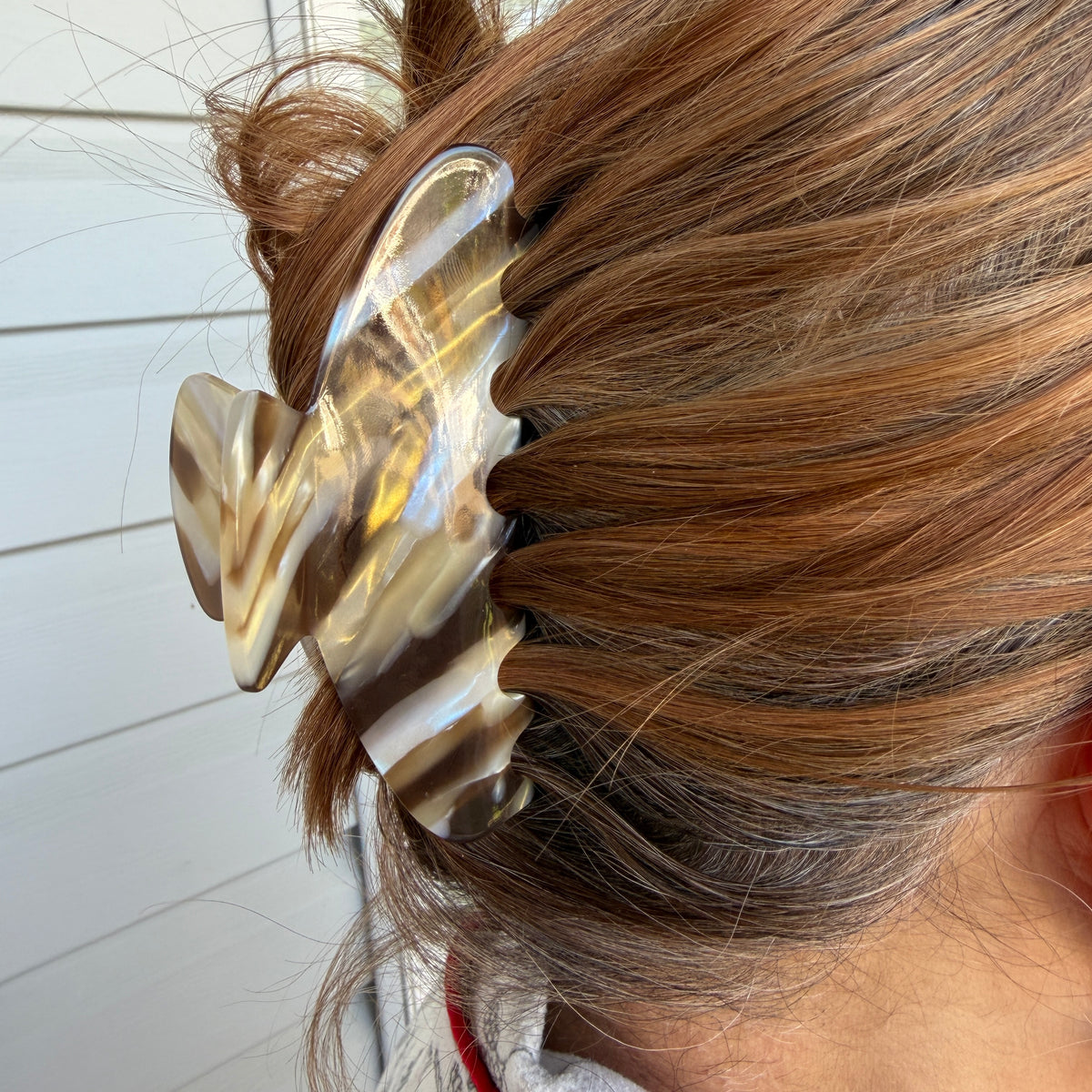 Celeste Hair Claw in Coffee
