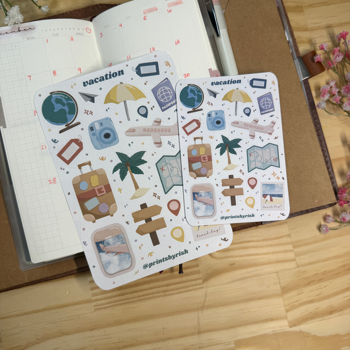 Vacation Sticker Sheet