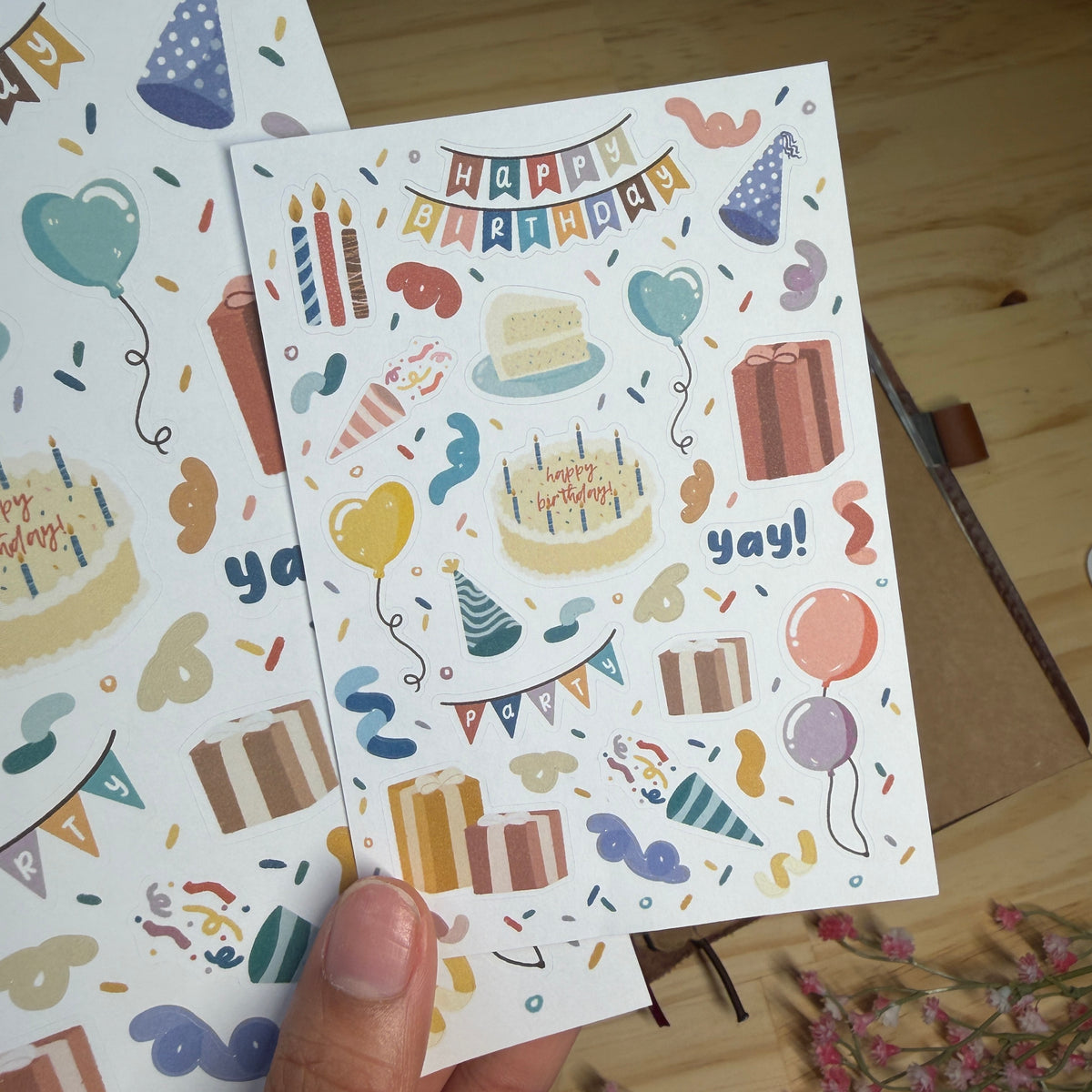 Happy Birthday Sticker Sheet