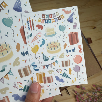 Happy Birthday Sticker Sheet
