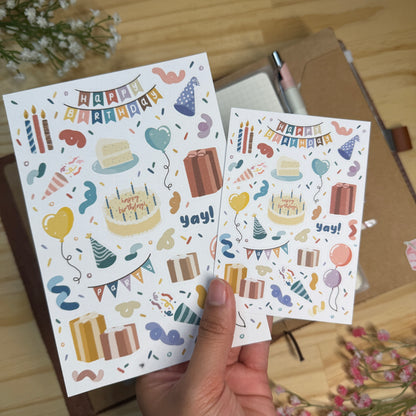 Happy Birthday Sticker Sheet