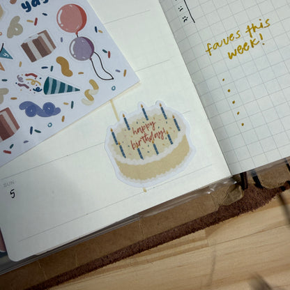 Happy Birthday Sticker Sheet
