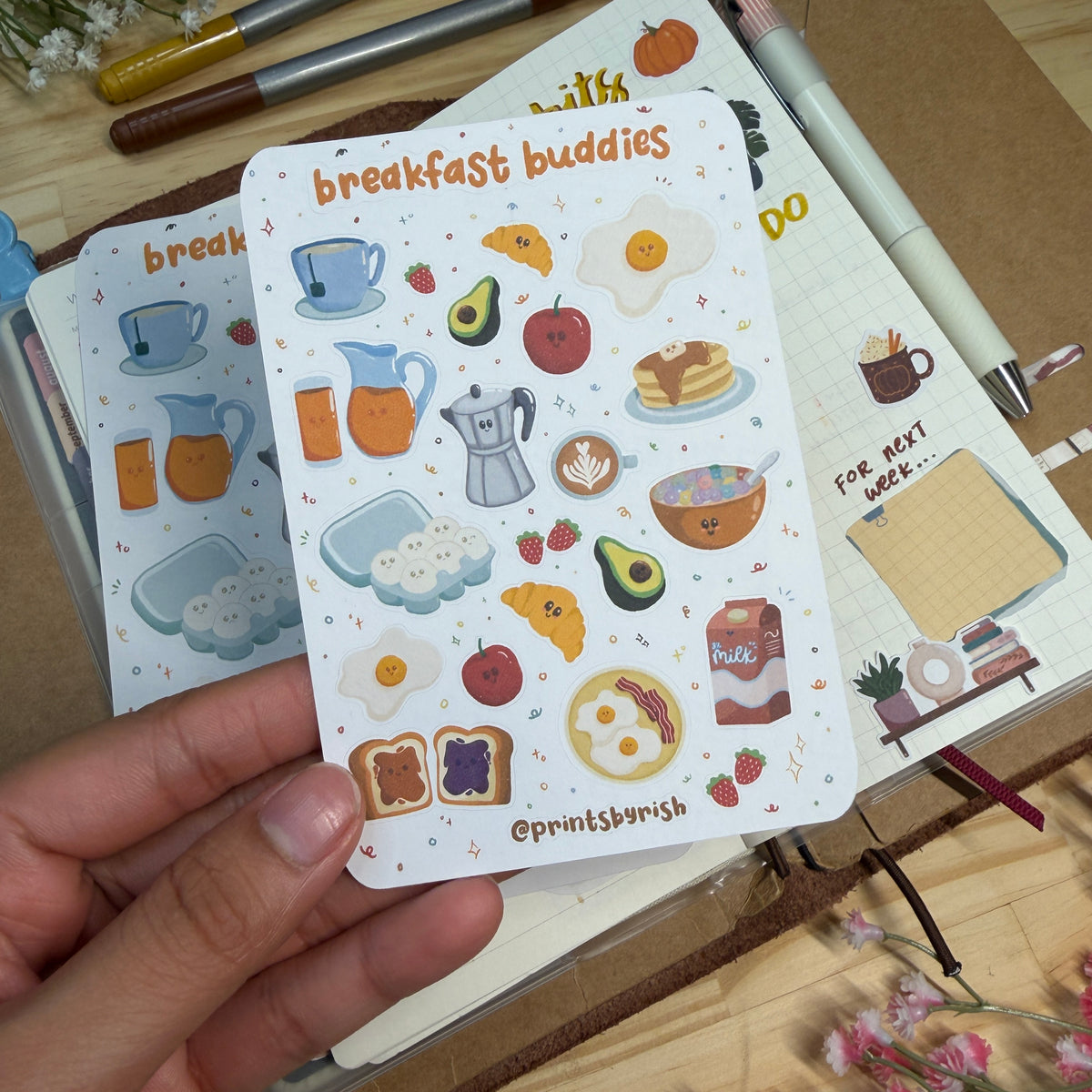 Breakfast Buddies Sticker Sheet