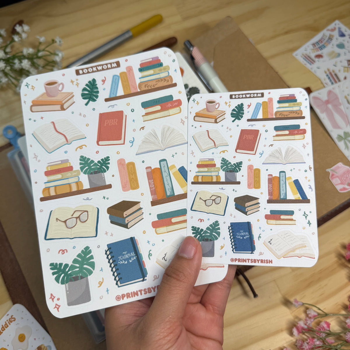 Bookworm Sticker Sheet