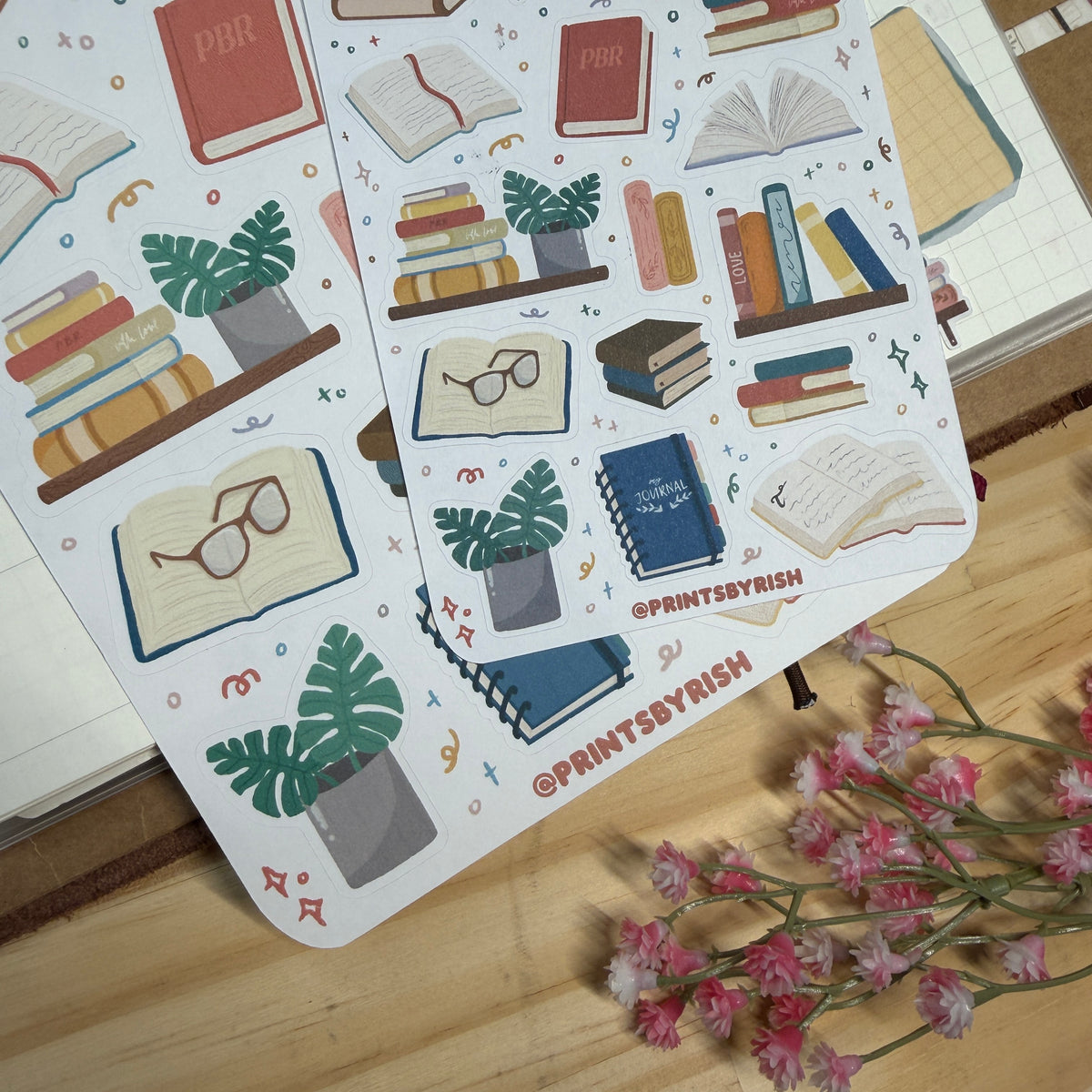 Bookworm Sticker Sheet
