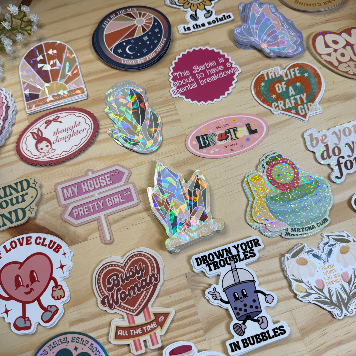 Busy Woman Vinyl Sticker