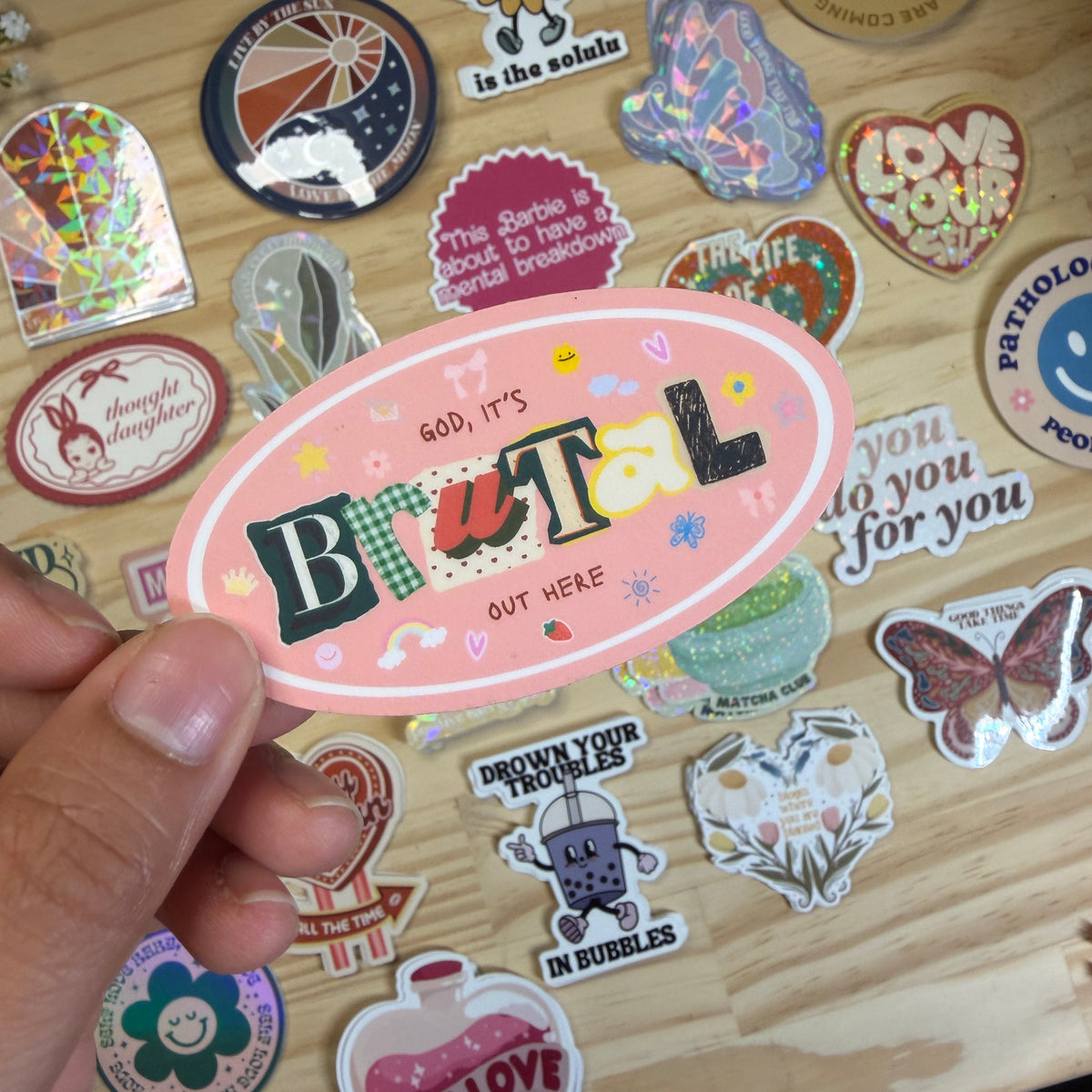 Brutal Out Here Vinyl Sticker