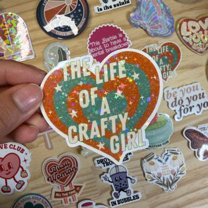Crafty Girl Vinyl Sticker