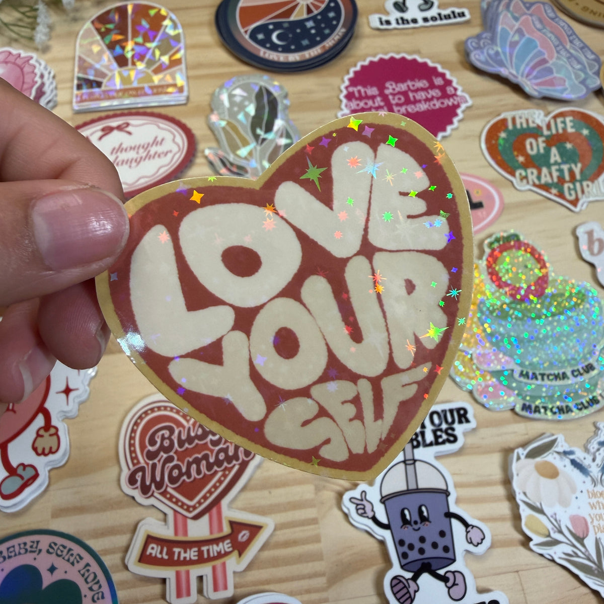 Love Yourself Vinyl Sticker