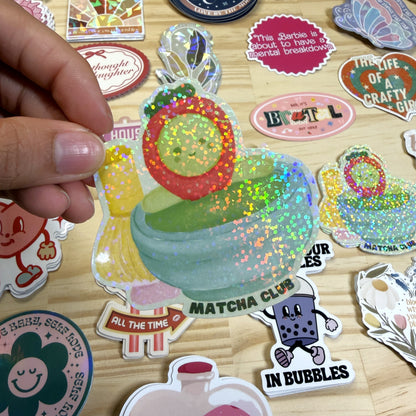 Matcha Club Vinyl Sticker