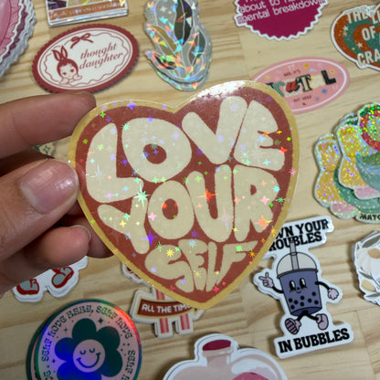 Love Yourself Vinyl Sticker
