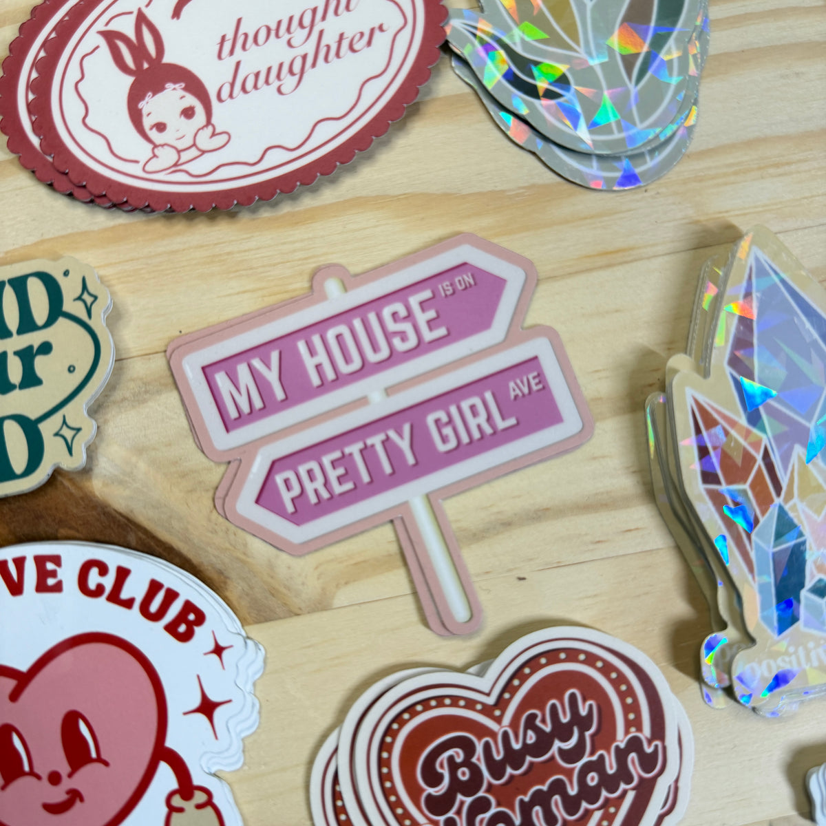 Pretty Girl Ave Vinyl Sticker
