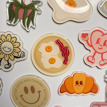 Breakfast Bowl Fridge Magnet