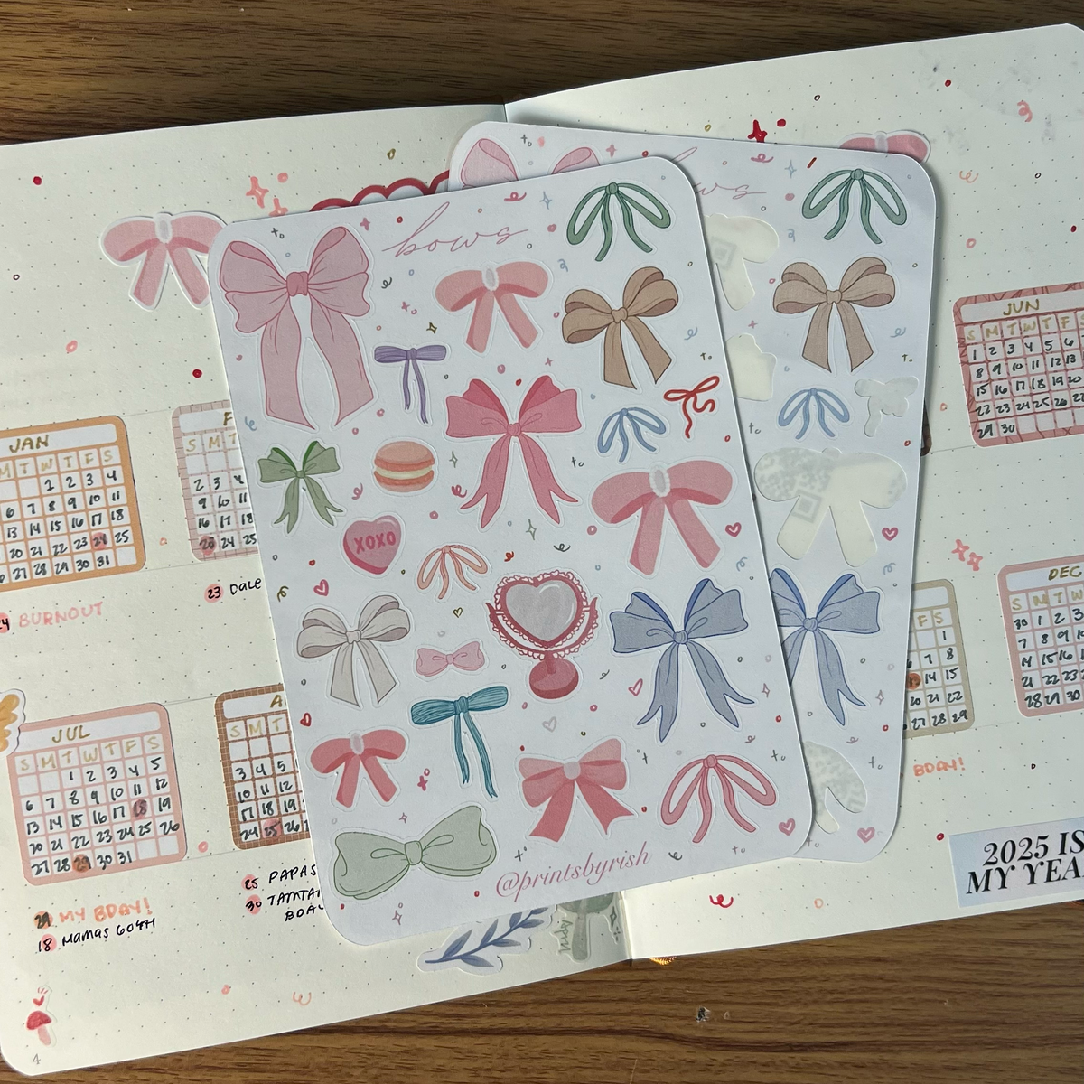 Bows Sticker Sheet