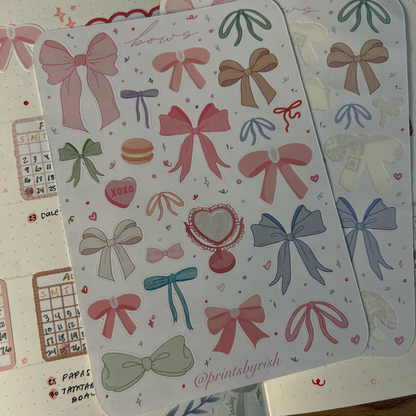 Bows Sticker Sheet
