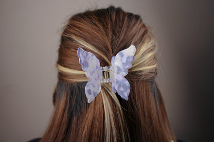 Mini Butterfly Hair Claw in Lilac